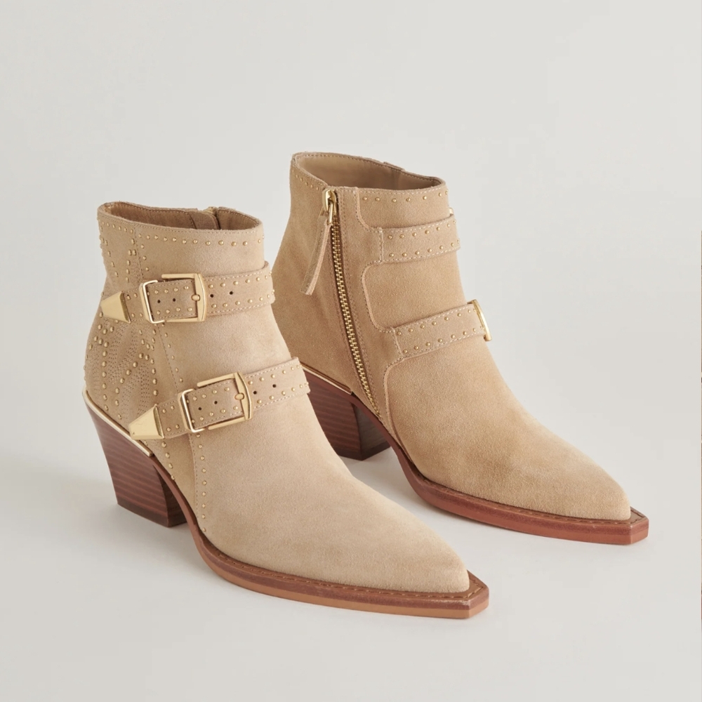 Dolce Vita Ronnie Bootie In Camel Suede